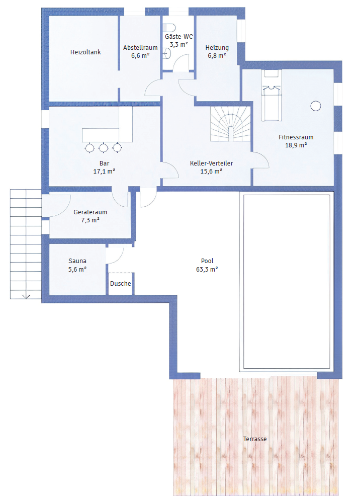 Grundriss Untergeschoss